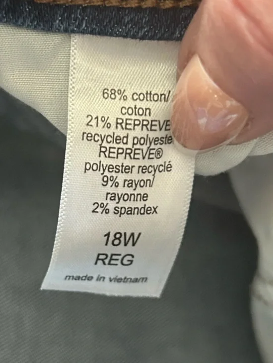 Maurices m jeans 18W curvy high rise slim straight ankle jean - Picture 6 of 6